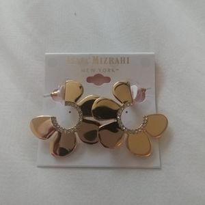 Isaac Mizrahi Flower Earrings
